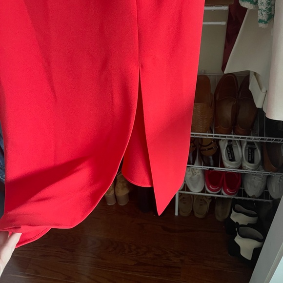 Red Sezane Dress with Bow Tied Shoulder Straps - 46 (14) - Picture 3 of 6